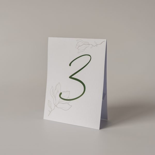 Numerek na stół Folded Card Green 3,15 zł