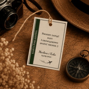 Zawieszki na wódkę weselną - Wedding Ticket - 1,29 zł