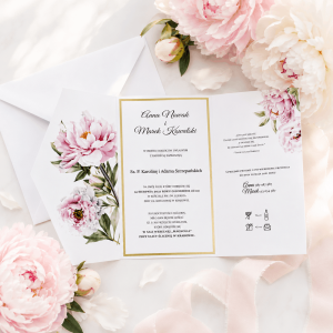 Zaproszenie Ślubne Bijou Peonies 5,49 zł