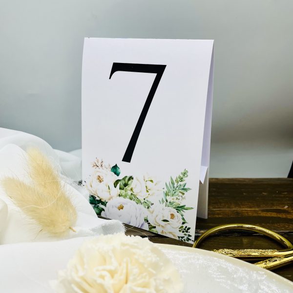 Numer na stół weselny White Blossoms 3,99 zł